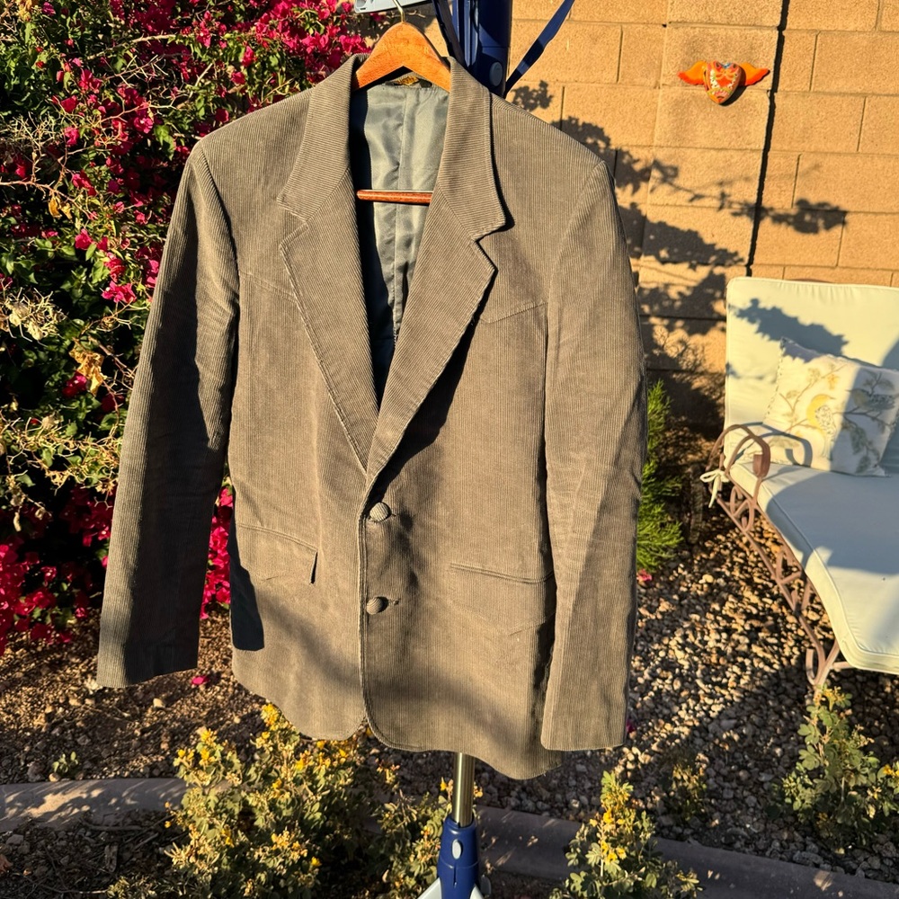 USA Pioneer Wear Corduroy Western Suit Jacket